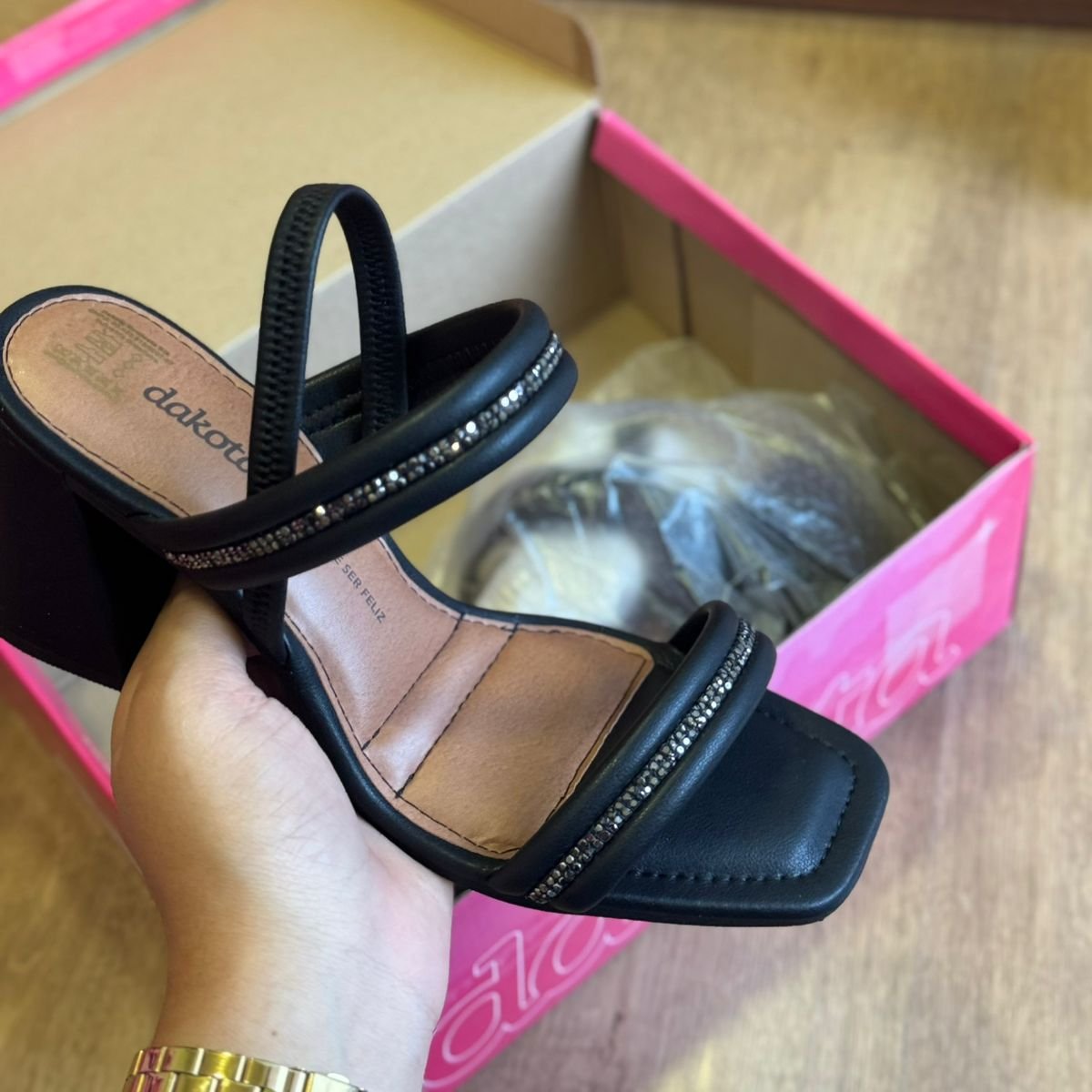 Sandalia Dakota Salto Bloco Y8392