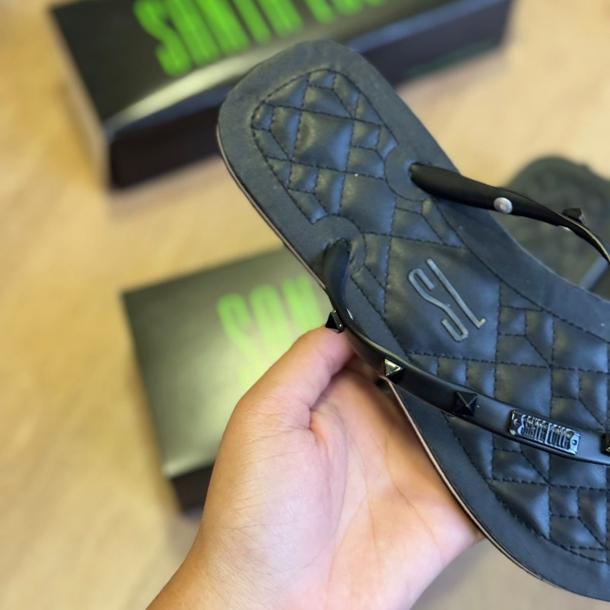 Chinelo Santa Lolla Flip Flop Metalizada 0106.29D5.014F