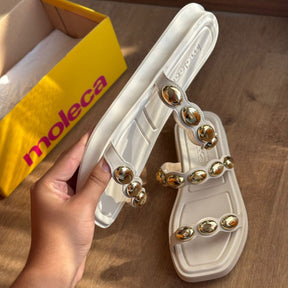 Sandália Moleca Detalhe de Pedrarias 5506.105