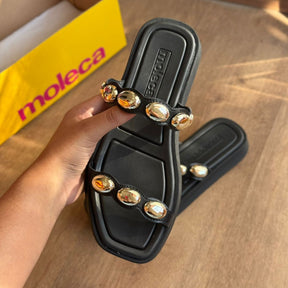 Sandália Moleca Detalhe de Pedrarias 5506.105