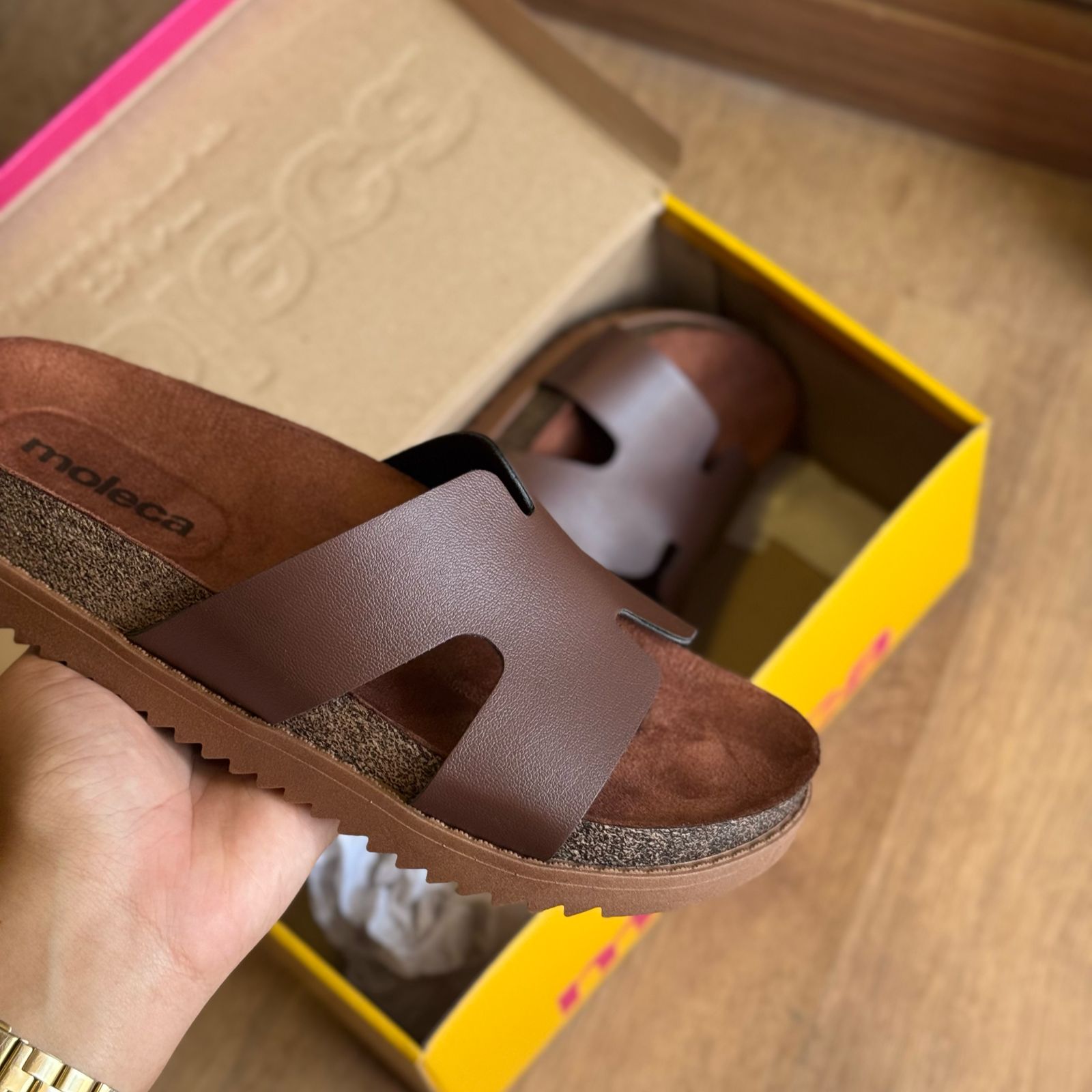 Sandália Moleca Tamanco Plataforma 5500.100