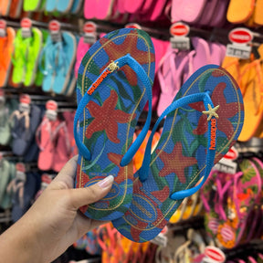 Havaianas Slim Tropical + Pin Estrela e Tartaruga (GRÁTIS)