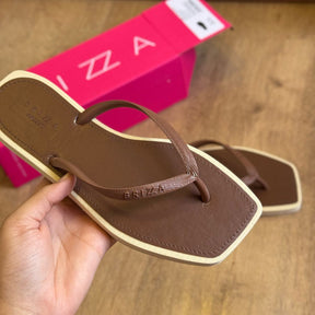 Chinelo de Dedo Arezzo Square Bicolor Brizza Z190270026