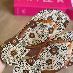 Chinelo de Dedo Arezzo Estampado Z19026012