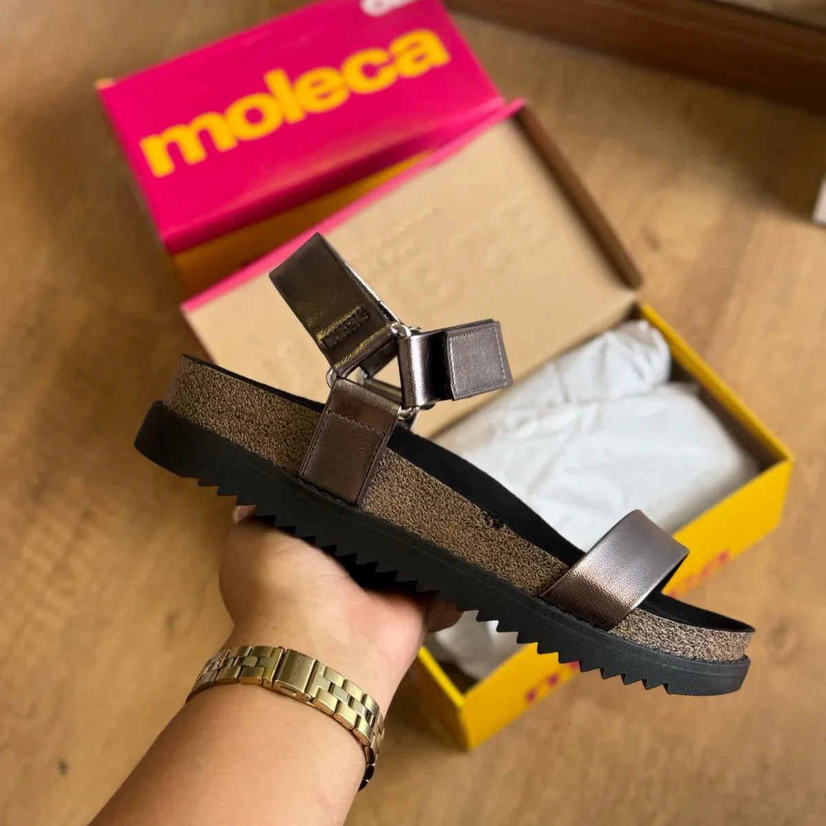 Sandália Papete Moleca 5500.101