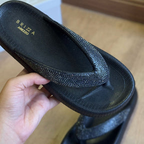 Chinelo de Dedo Arezzo Kioto Strass Z190650002