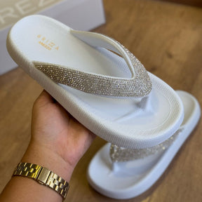 Chinelo de Dedo Arezzo Kioto Strass Z190650002