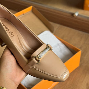 Sandália Beira Salto Baixo em Bloco Rio 4314.104