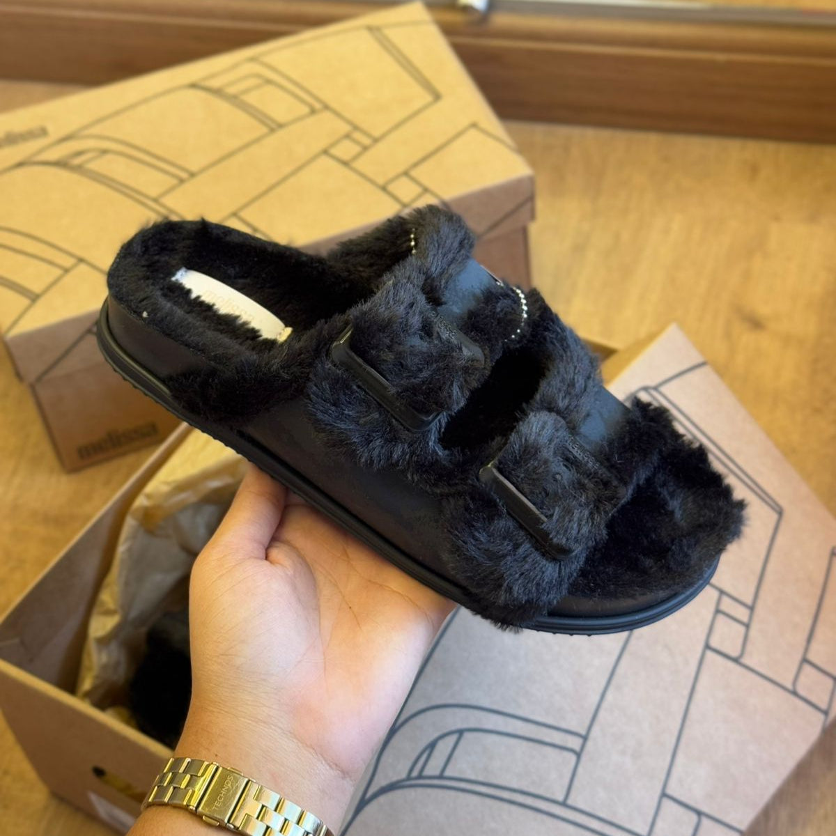 Sandália Melissa Cozy Slide Warm 36173