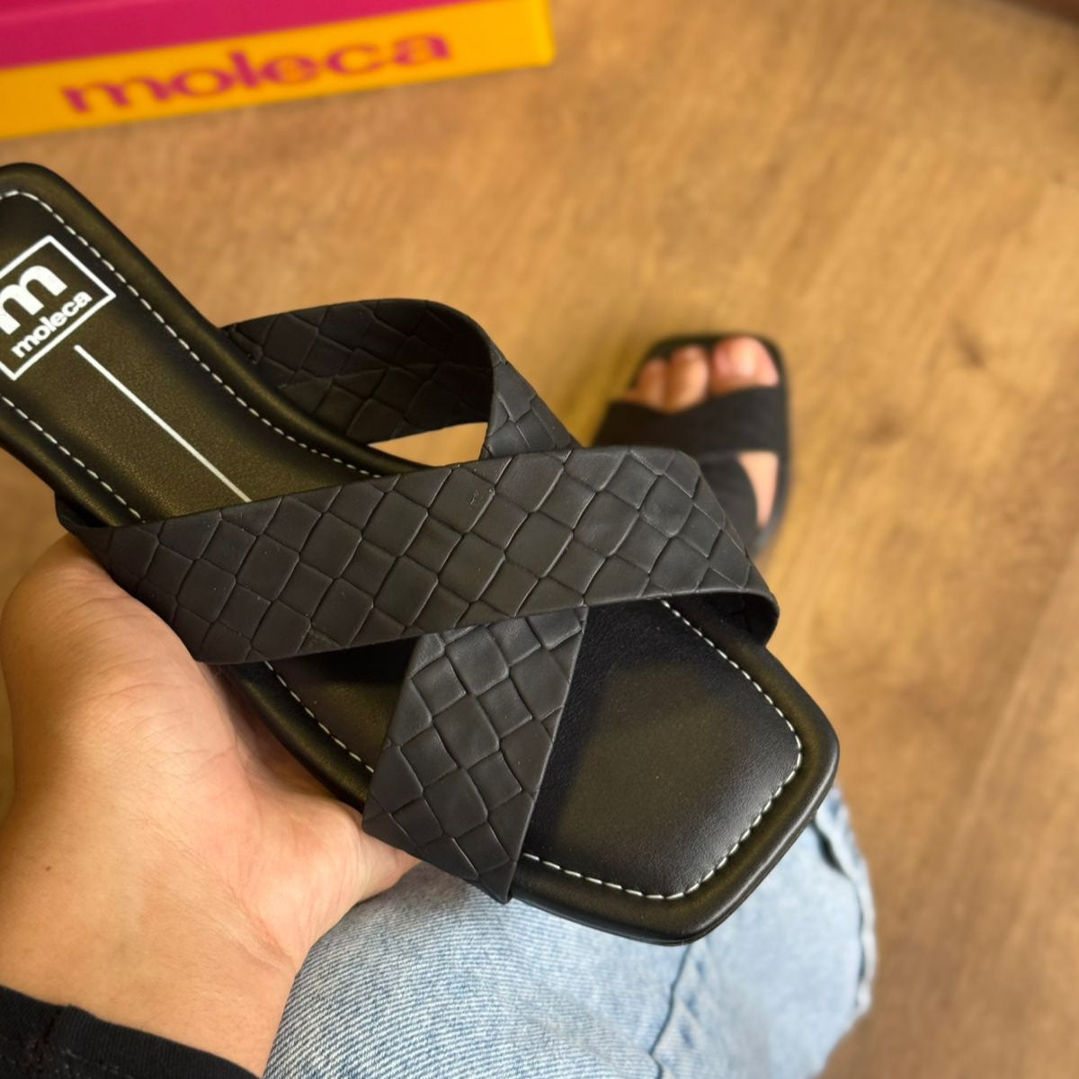 Sandália Moleca Rasteira X 5462.141