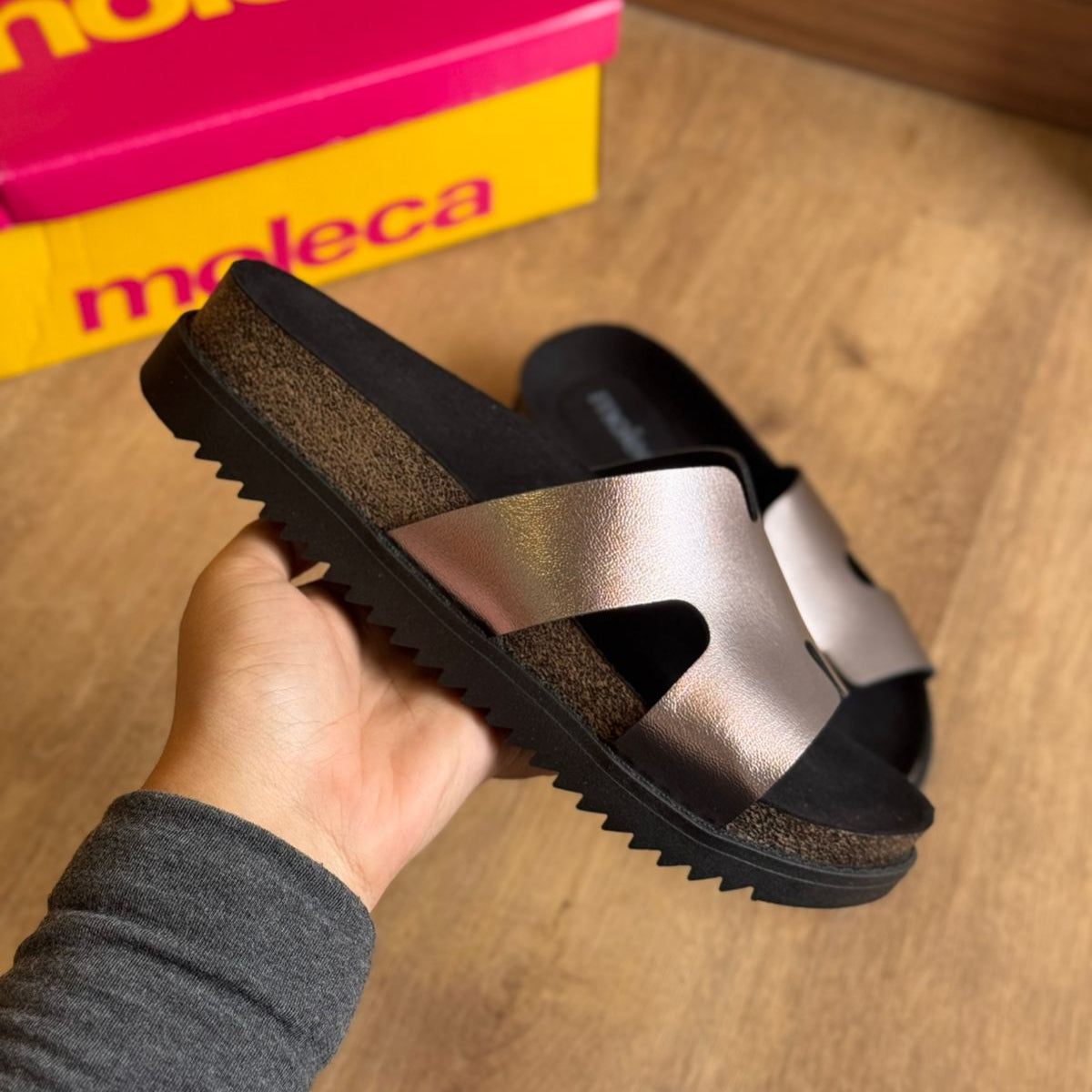 Sandália Moleca Tamanco Plataforma 5500.100