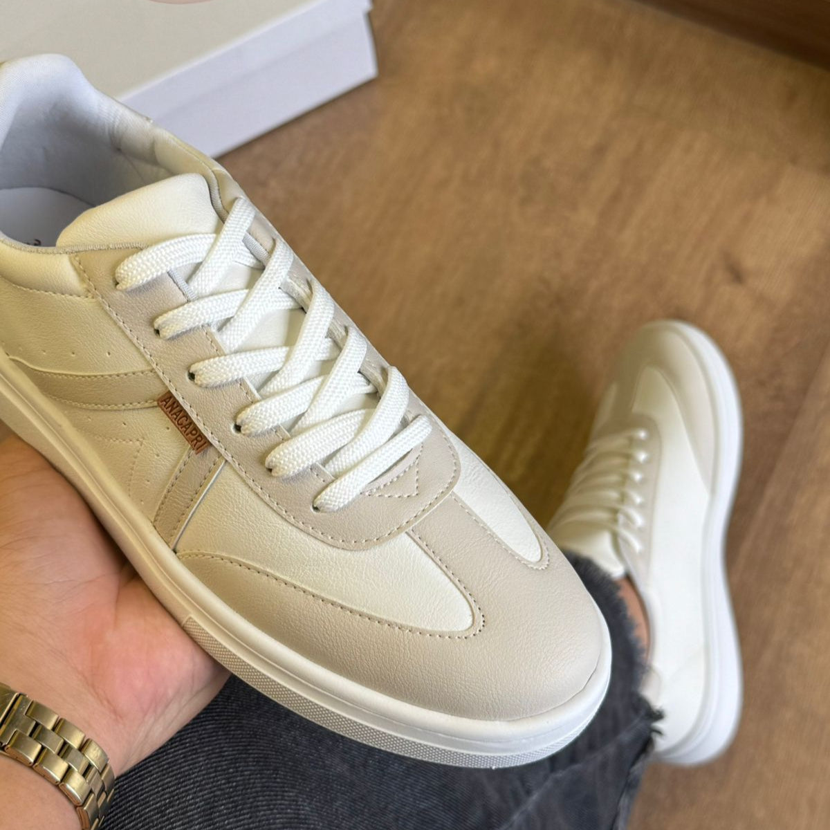 Tênis Ana Capri Pontilhado Lateral C305230006