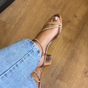 Salto Vizzano Bloco Tiras com Strass 6291.1175.28193