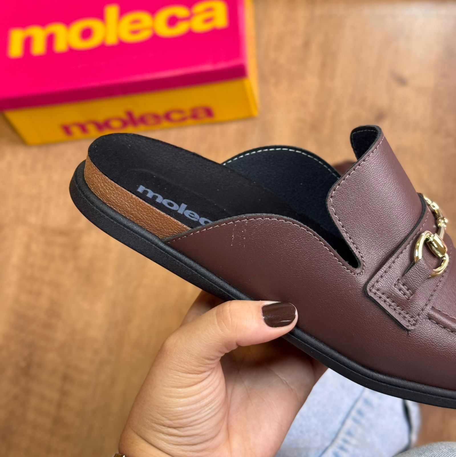 Mule Moleca Nó Dourado 5826.101