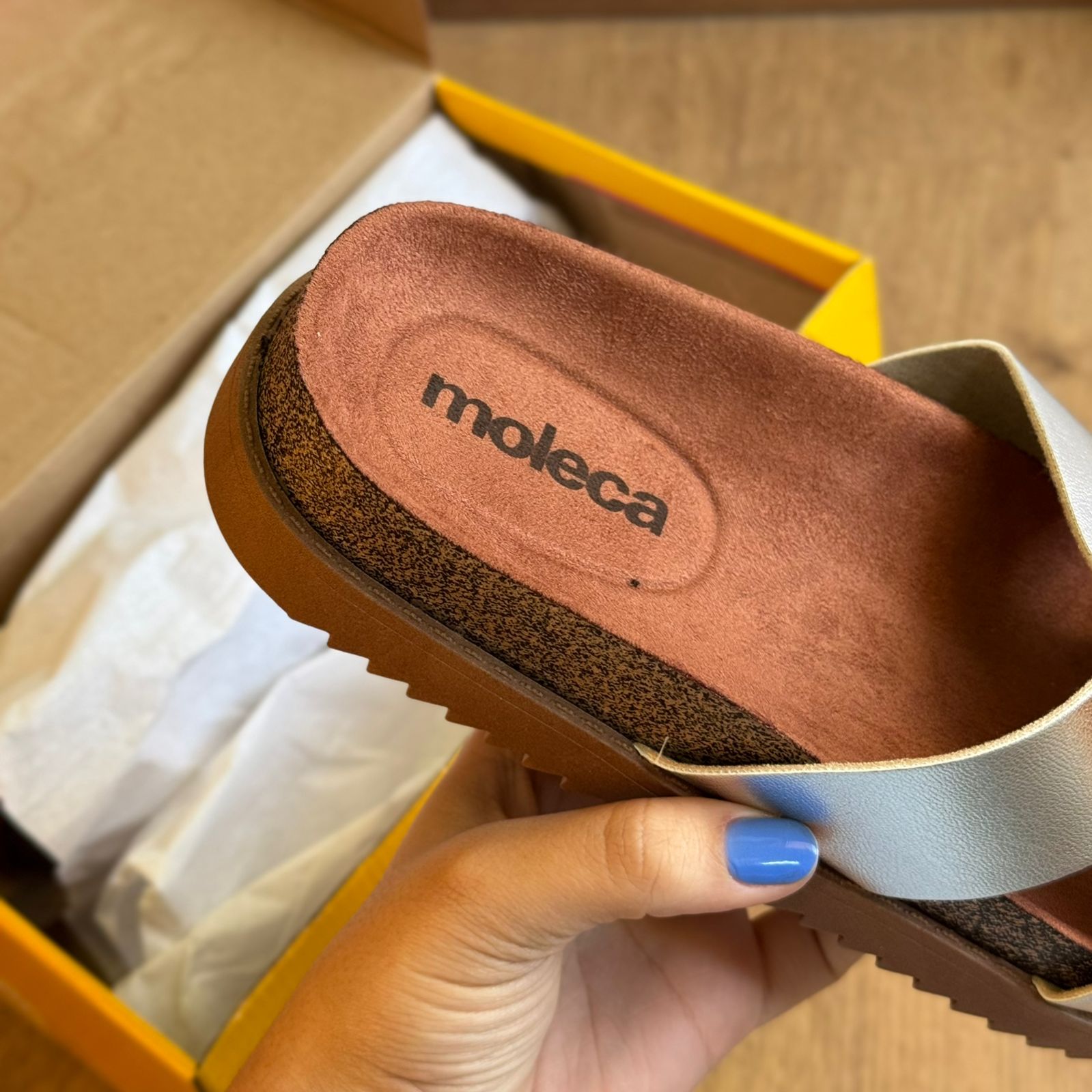 Sandália Moleca Tamanco Plataforma 5500.100