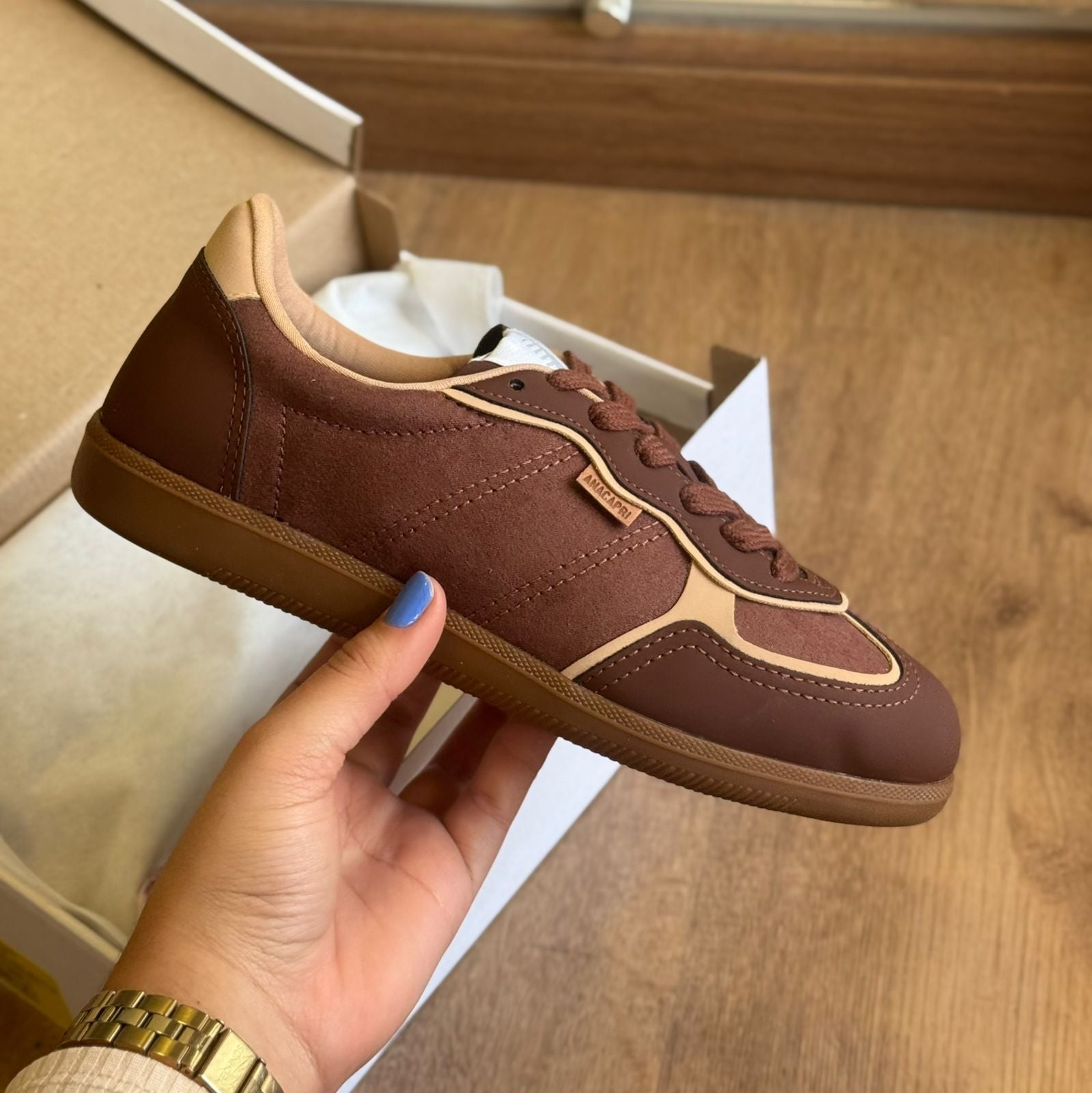 Tênis Ana Capri Aveludado C305790012