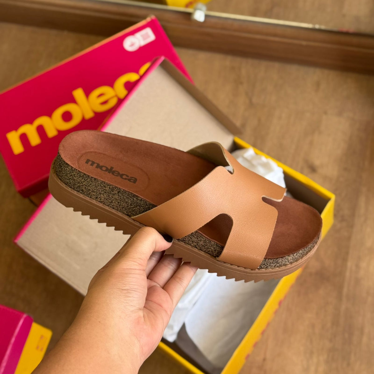 Sandália Moleca Tamanco Plataforma 5500.100