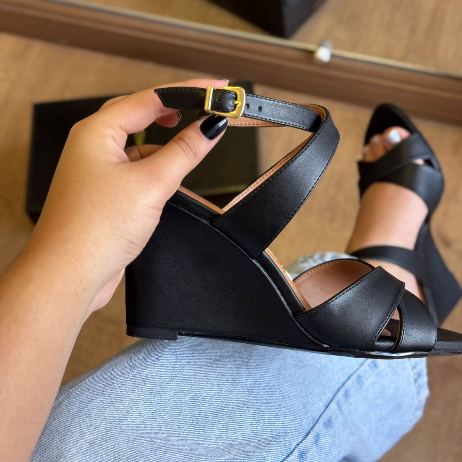 Sandália Salto Anabela Vizzano 6563.101