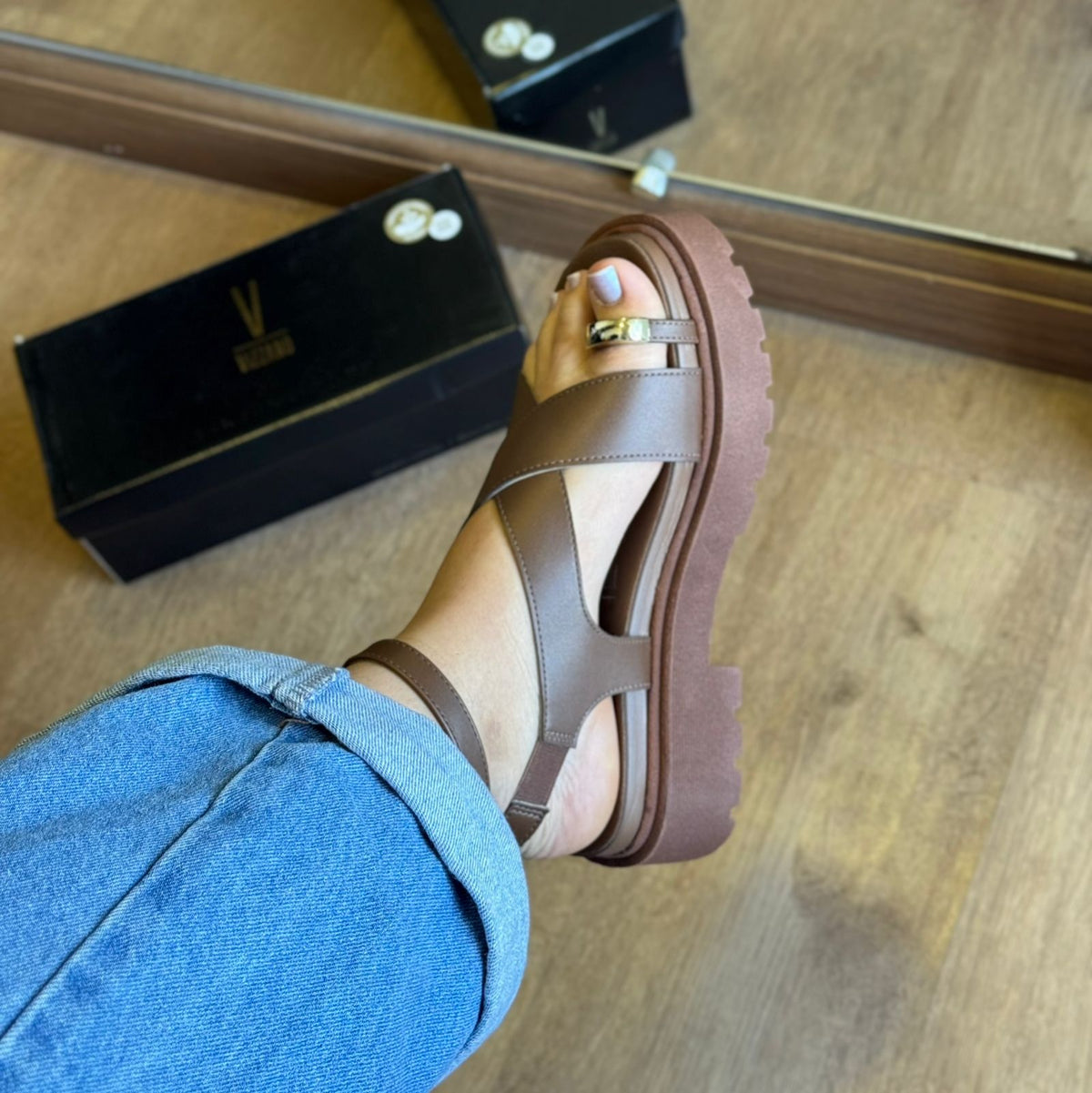 Sandália Vizzano Tiras Entrelaçados 6499.122