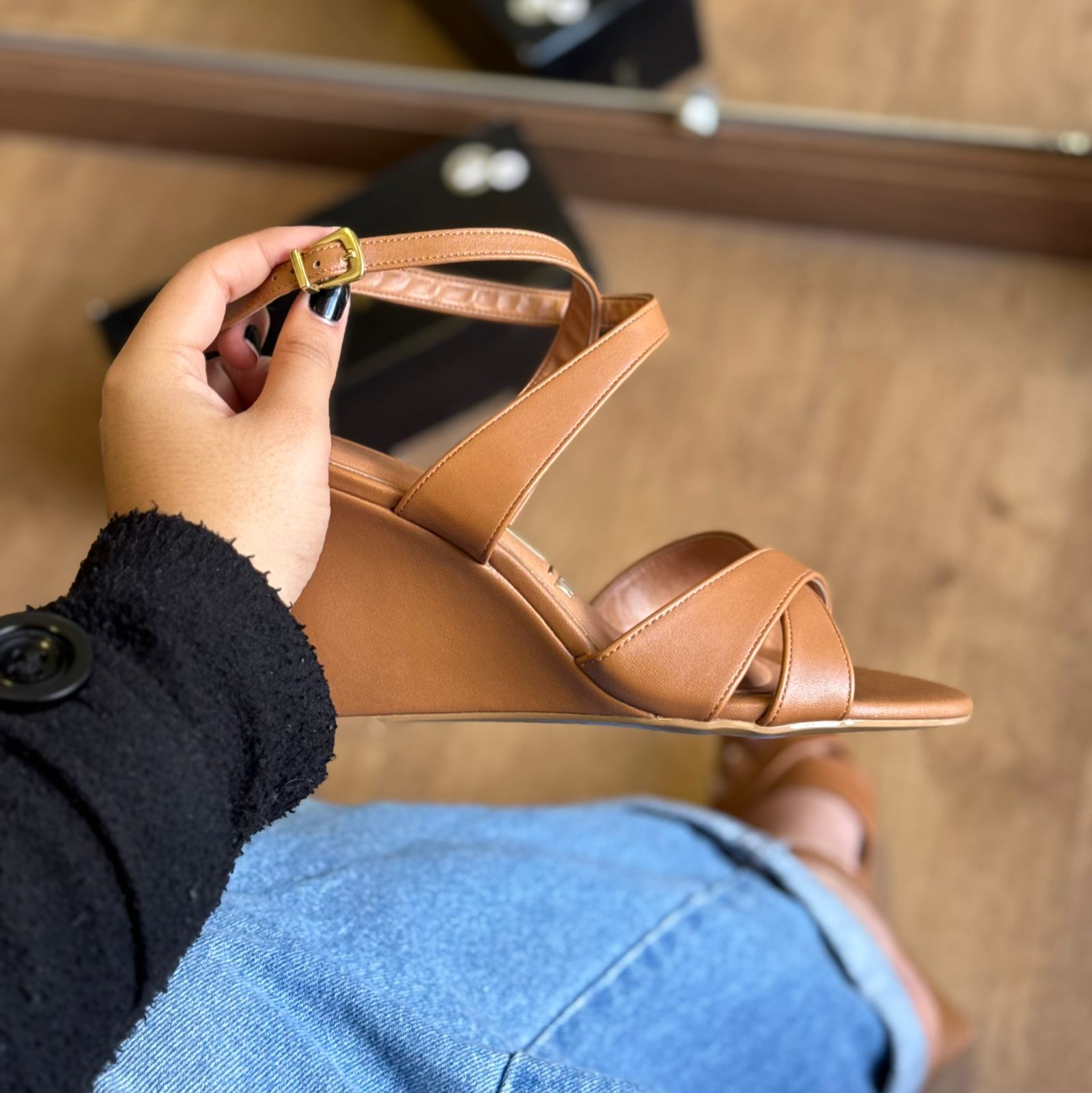 Sandália Salto Anabela Vizzano 6563.101