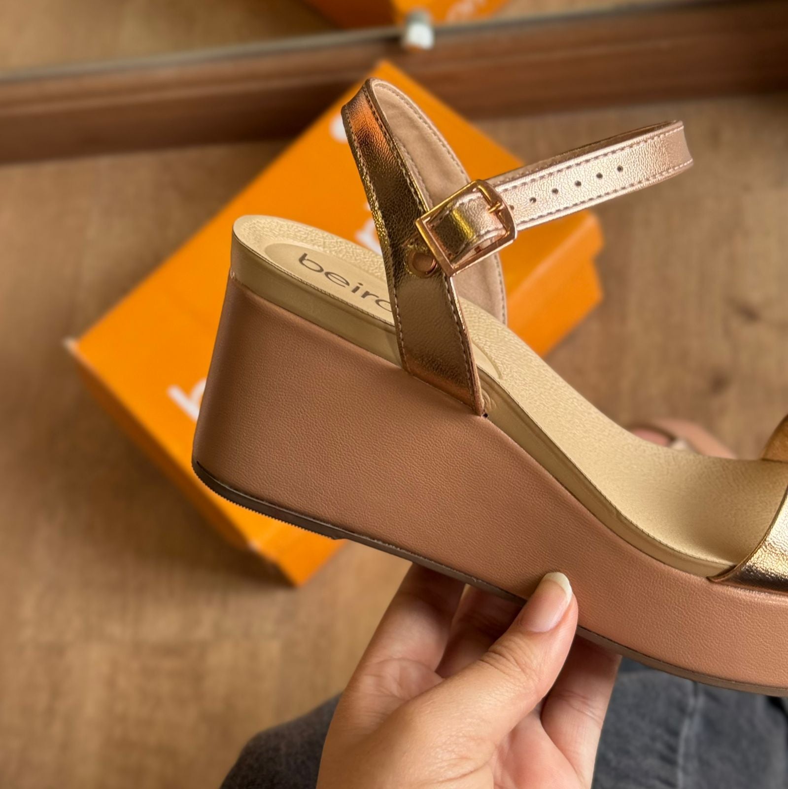 Sandália Salto Beira Rio Casual 8407.135