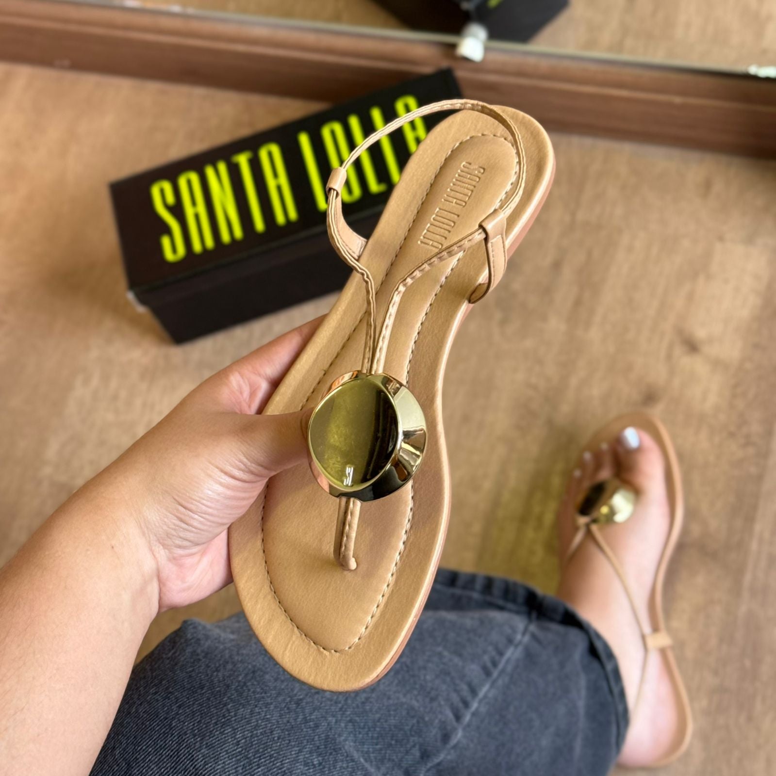 Sandália Rasteira Santa Lolla 07D2.54A2.0300