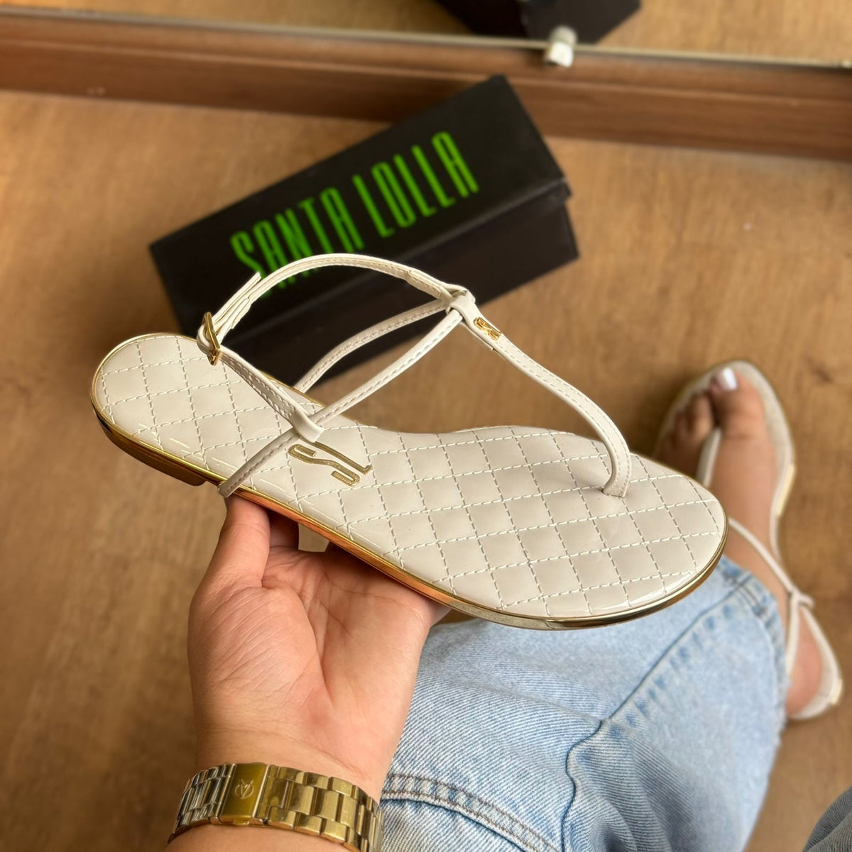 Rasteira Santa Lolla Verniz 0008.01D3.0010