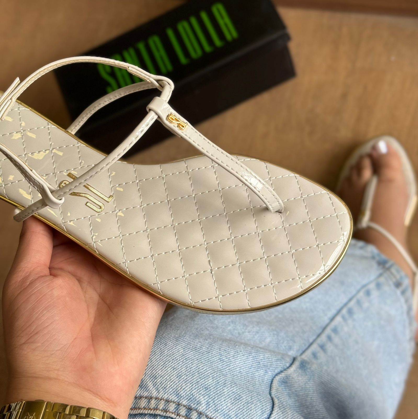 Rasteira Santa Lolla Verniz 0008.01D3.0010