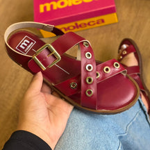 Sandália Rasteira Moleca Tira Argola 5555.203