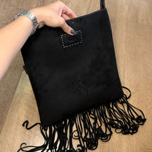 Bolsa Santa Lolla Franja Camurça Transversal  0453.5700.038E