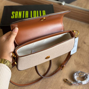 Bolsa Santa Lolla Baguete Alça Dupla Tramado 0452.4563