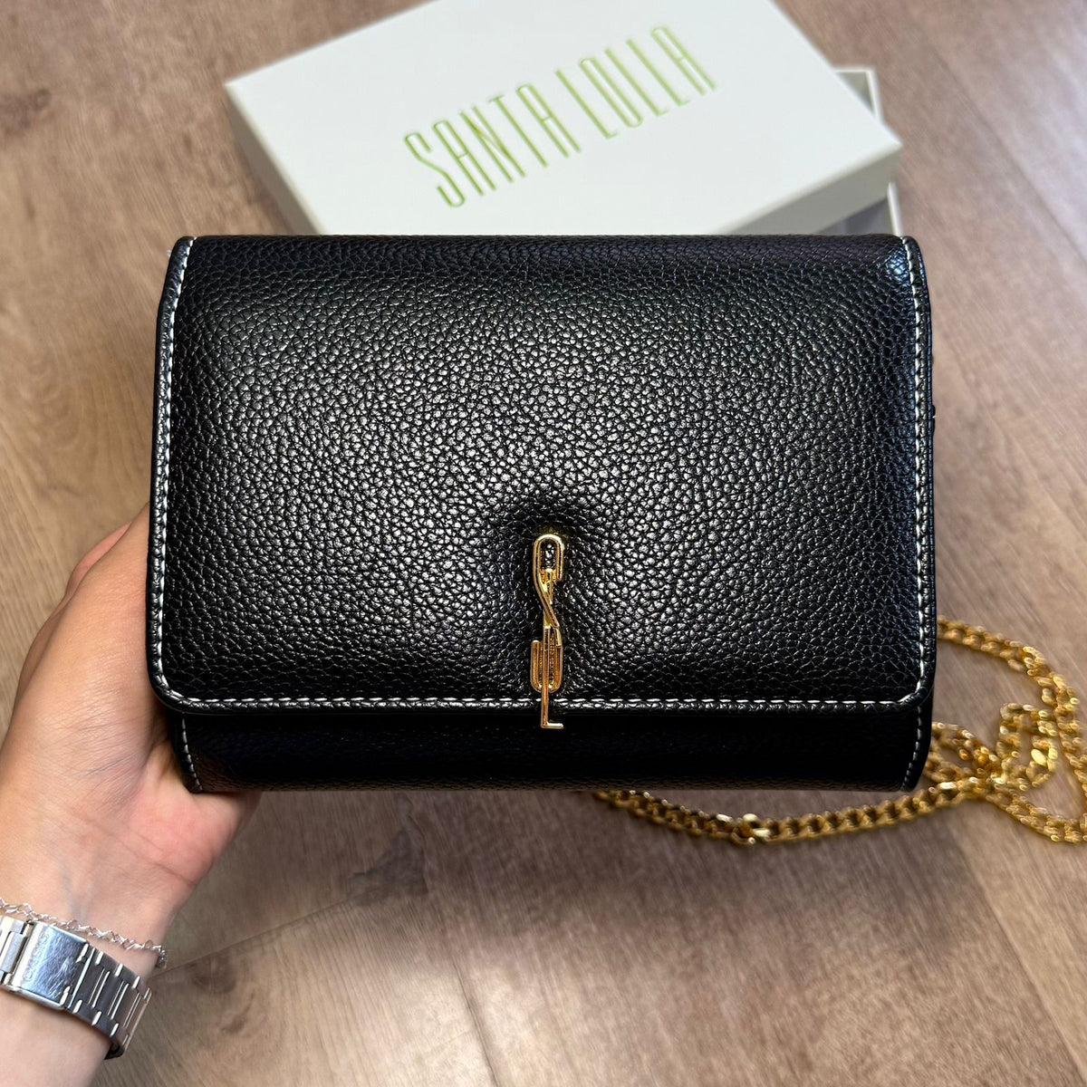 Bolsa Santa Lolla Carteira Alça Corrente Transversal  0471.4BE3