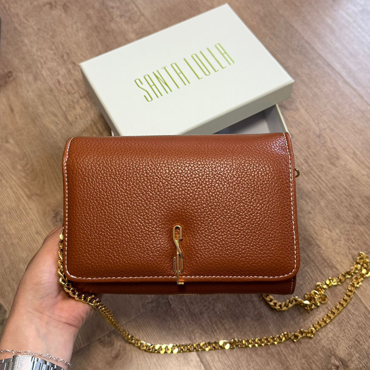 Bolsa Santa Lolla Carteira Alça Corrente Transversal  0471.4BE3