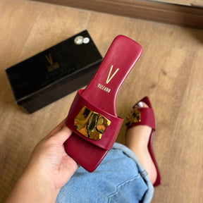 Sandália Vizzano Rasteira Detalhe Dourado 6553.100