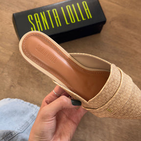 Mule Santa Lolla Linho Copacabana Bico Fino 00DA.154E.02F0