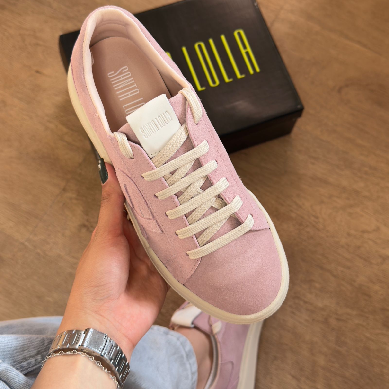 Tênis Santa Lolla Couro Camurça 094A.581A.035A