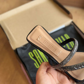 Rasteira Santa Lolla Shiny Metalizado Soft 0775.4CBD.0339