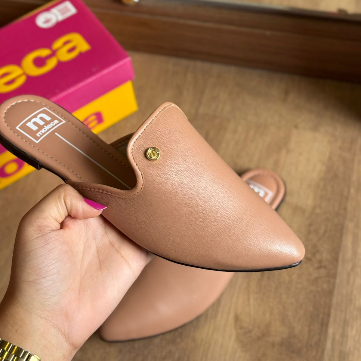 Mule Moleca Rasteira Bico Fino 5444.300