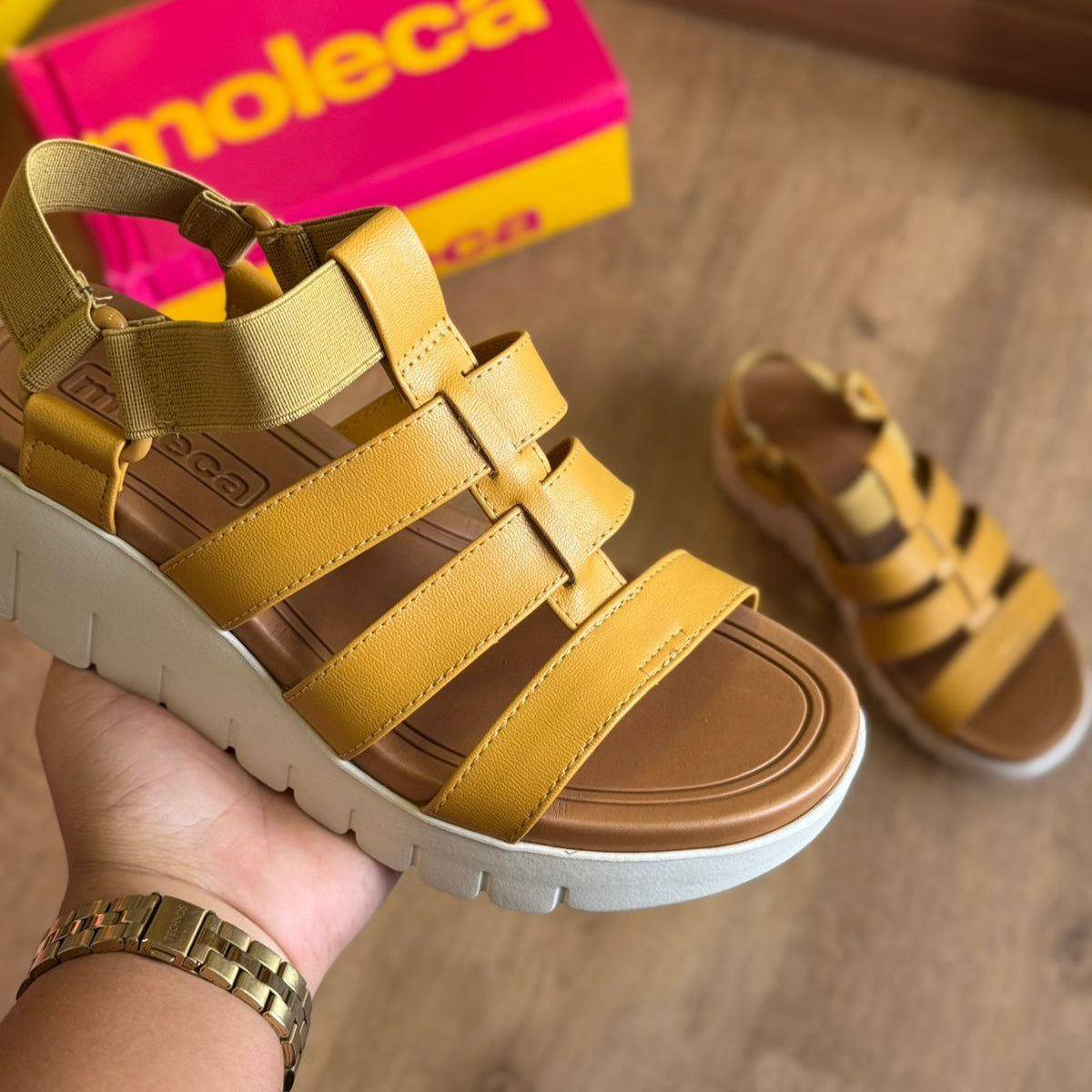 Sandália Moleca FlatForm Tiras Grossas 5536.103