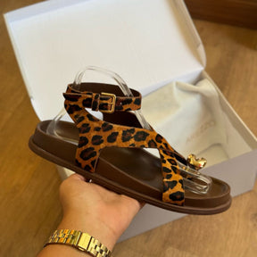 Sandália Arezzo Papete Animal Print A135550010