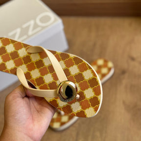 Sandália Arezzo Quadriculado Z190260119