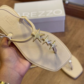 Sandália Arezzo Rasteira Estrela Brizza Z190270227