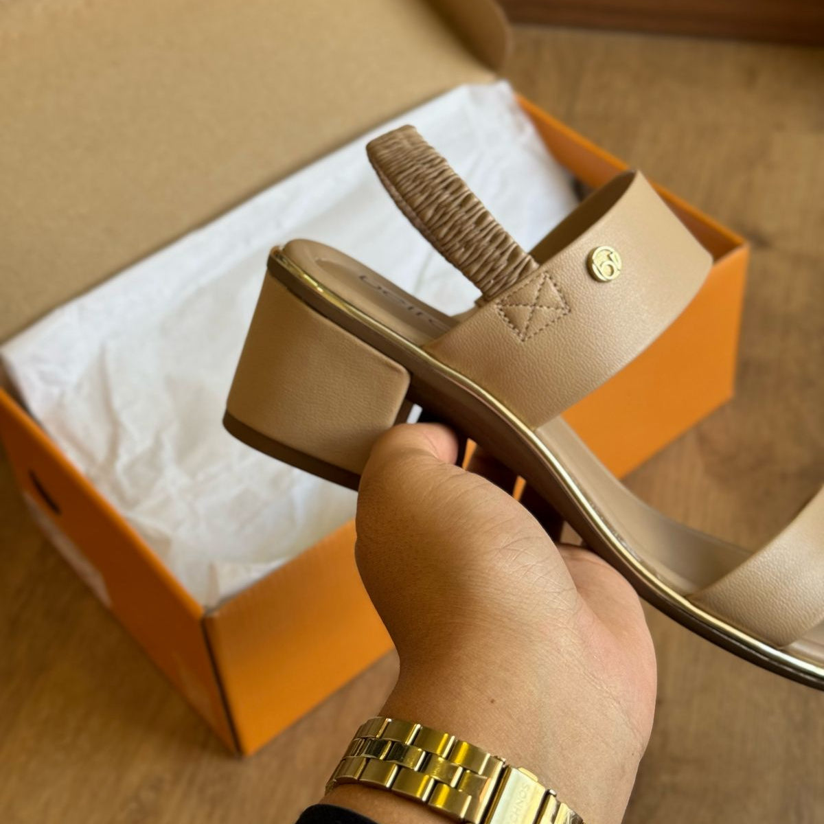 Sandália Beira Rio Salto Bloco 8379.221