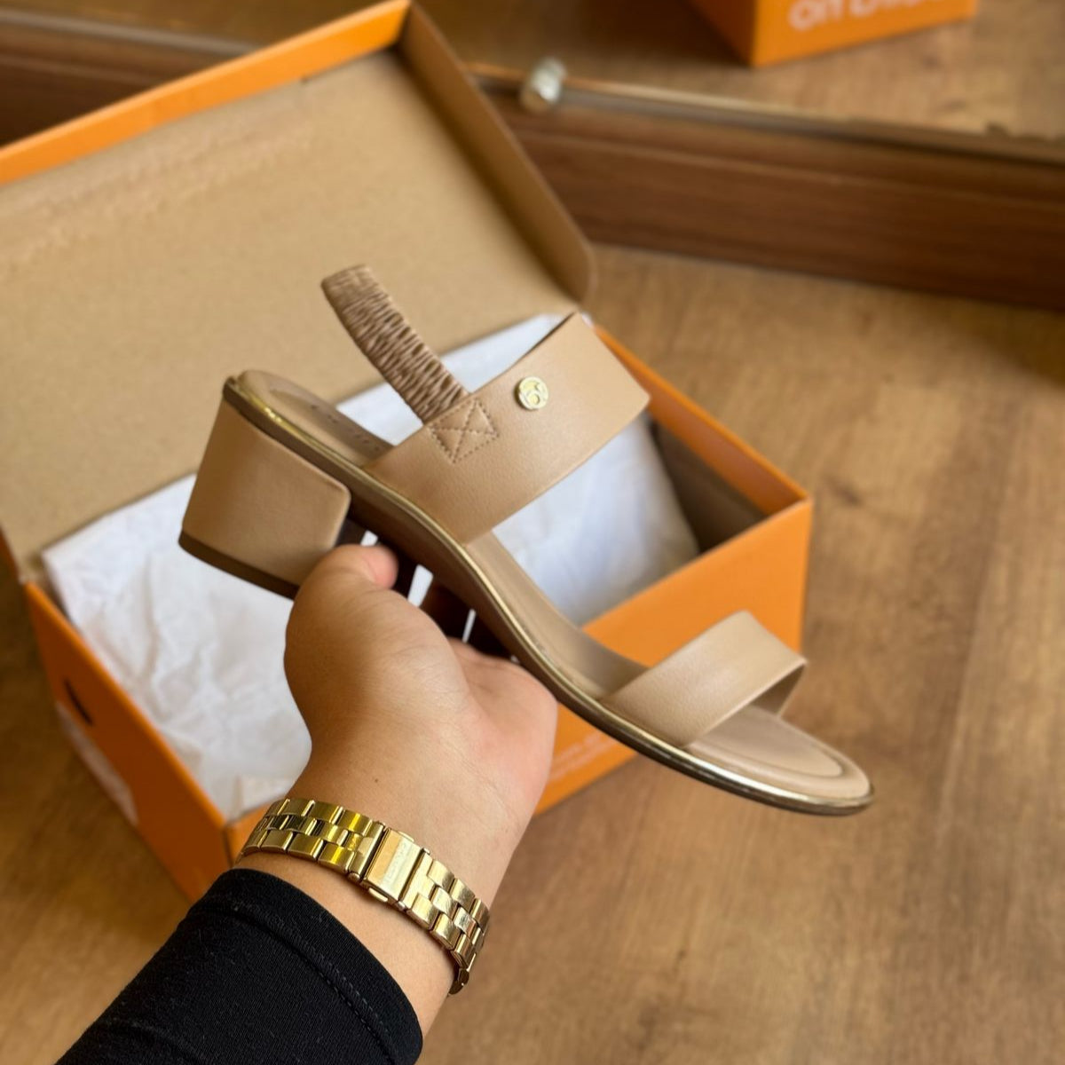 Sandália Beira Rio Salto Bloco 8379.221