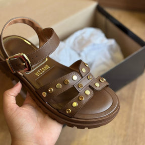 Sandália Vizzano Detalhes Dourados Circulares 6538.101