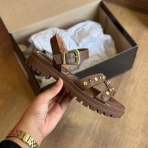 Sandália Vizzano Detalhes Dourados Circulares 6538.101