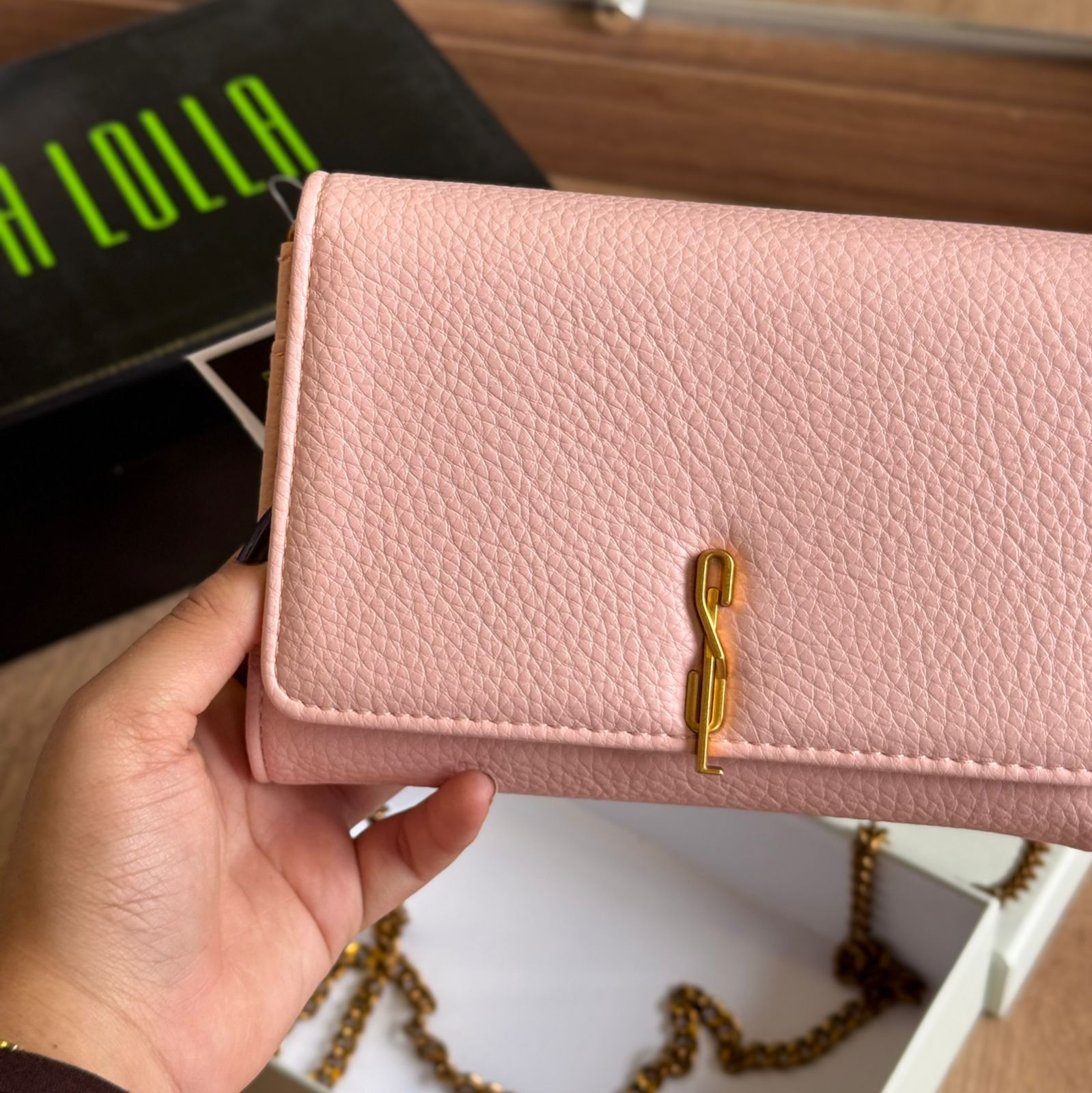 Bolsa Santa Lolla Carteira Alça Corrente Transversal  0471.4BE3