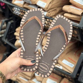 Havaianas Slim Square Glitter Contour