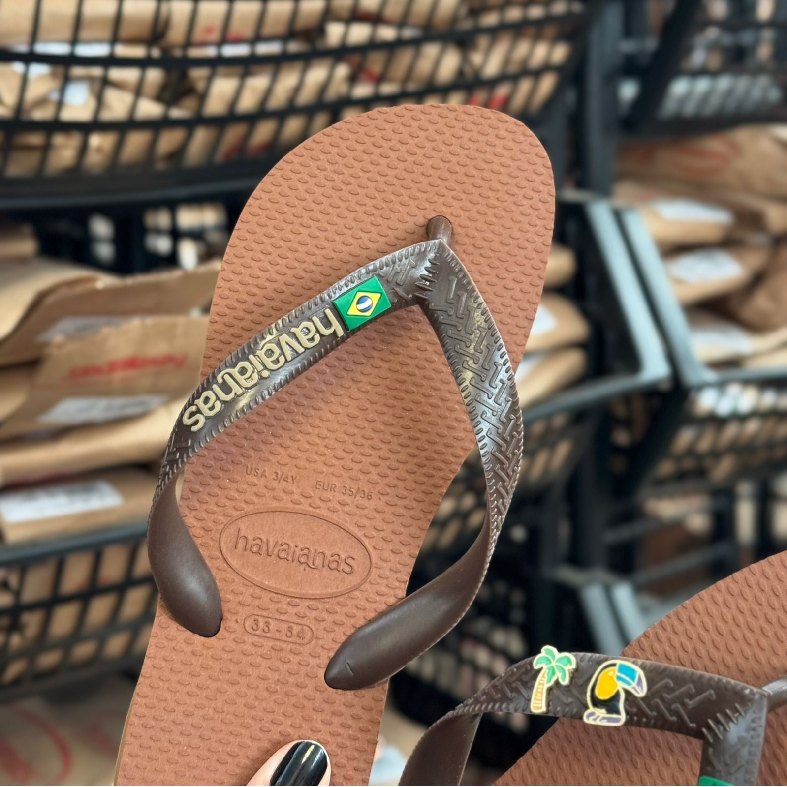Havaianas Brasil Logo + Pin Tucano e Coqueiro