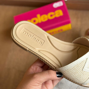 Sandália Rasteira Moleca Botão 5494.222